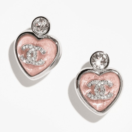 《25P★》CHANEL ピアス ココマーク ハート ロゴ ストラス