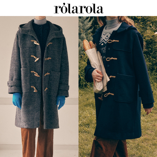 ★2025SS新作★ROLAROLA★HOOD DUFFLE LONG COAT