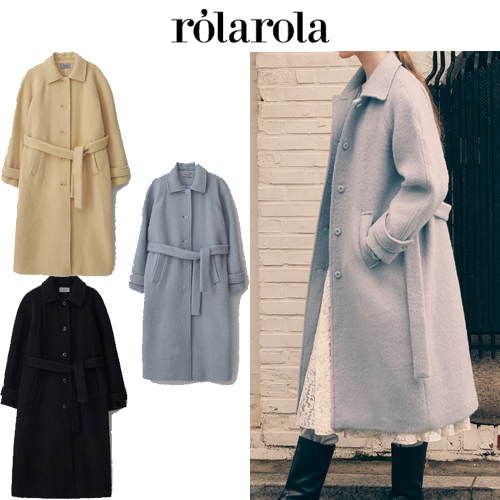 ★2025SS新作★ROLAROLA★ALPACA WOOL SINGLE COAT