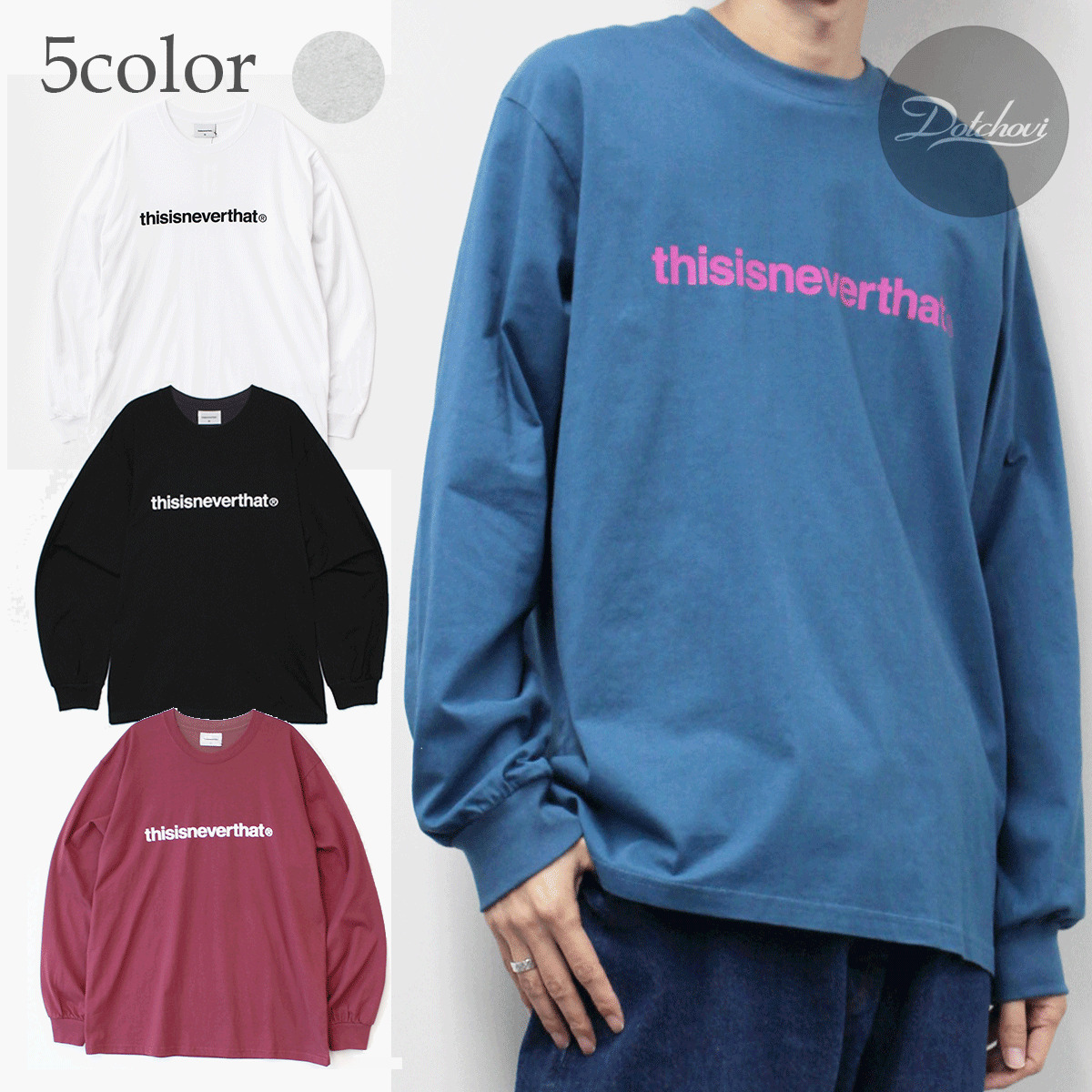 Tシャツ・カットソー thisisneverthat T-Logo L/S Tee 5FT432