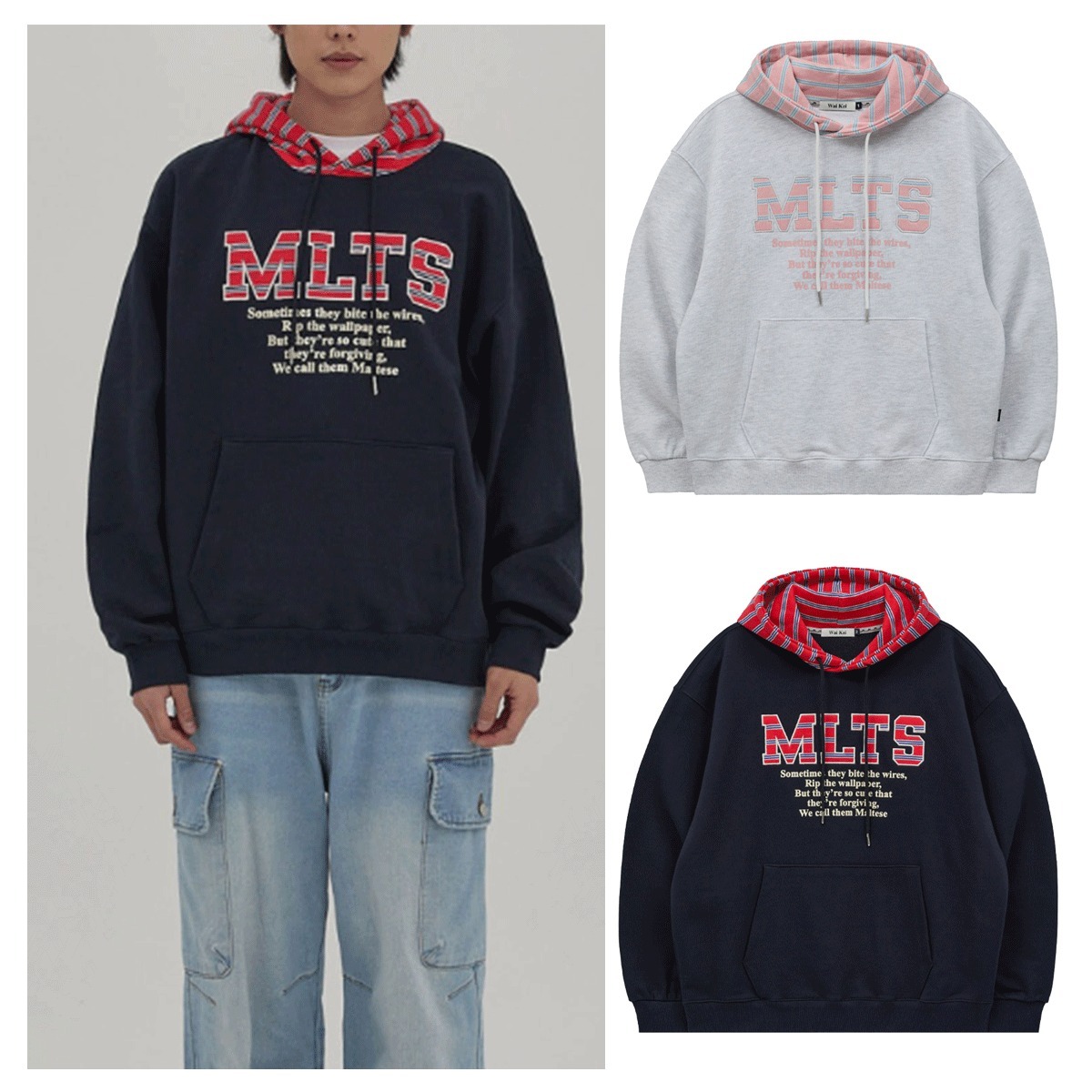 パーカー・フーディ Wai Kei MLTS Stripe Hoodie T-Shirt 5BNY312