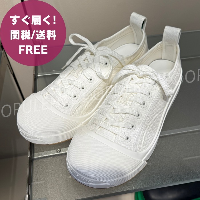 BOTTEGA ボッテガ バルカン ロートップ キャンバス スニーカー