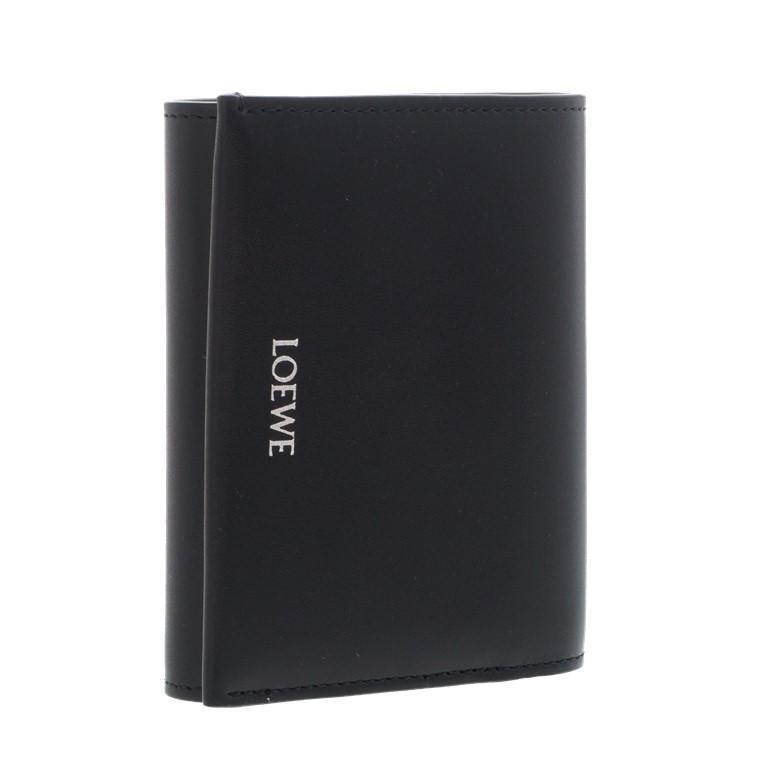 折りたたみ財布 LOEWE TRIFOLD ZIP WALLET\tCEM1FCAX01\t5858\t\tBLACK/DARK KHAKI
