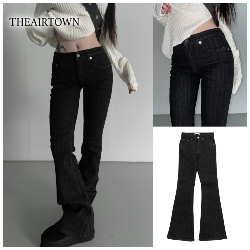 【THEAIRTOWN】solitude striped bootcut★追跡可