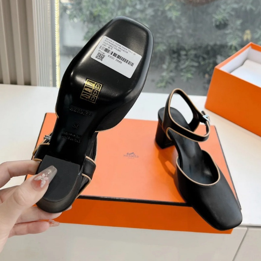 【シンプルデザイン♪】HERMES バレエシューズ 《クレオ》