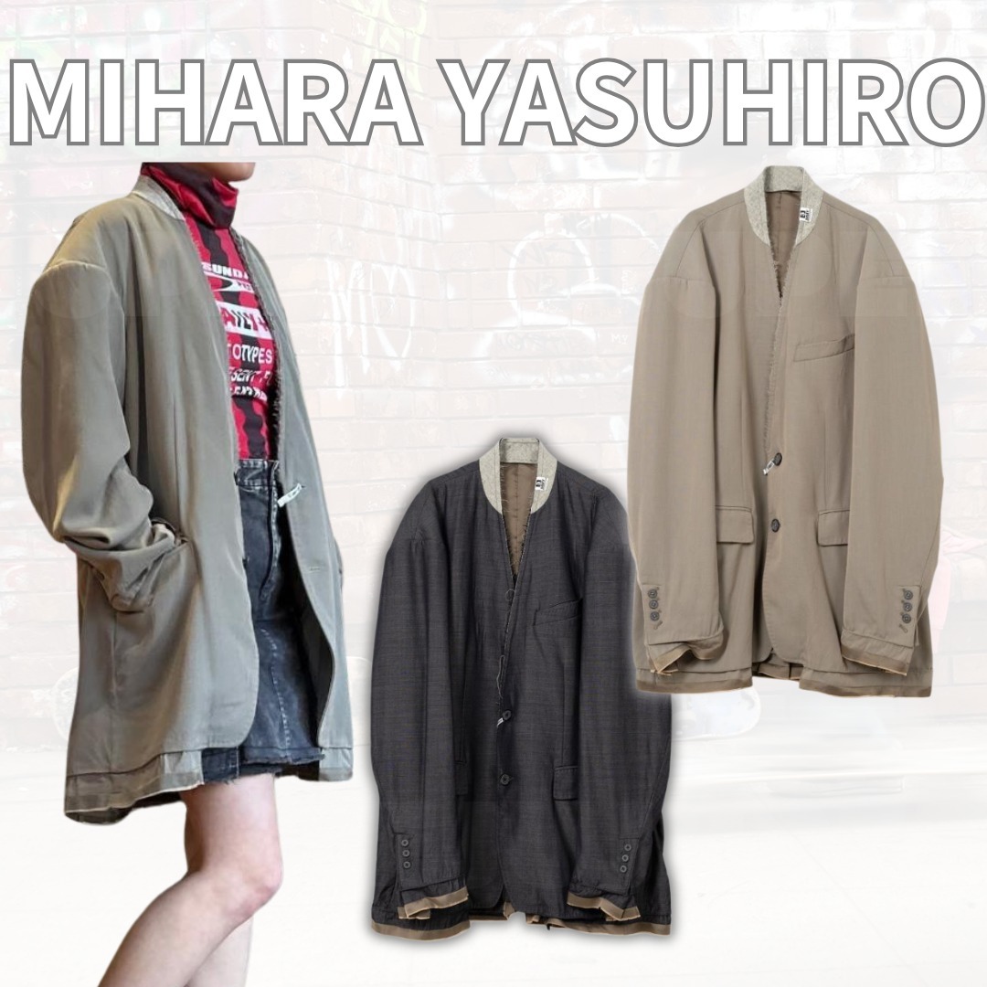 【MIHARA YASUHIRO】Viscose Wool Jacket オーバーサイズ