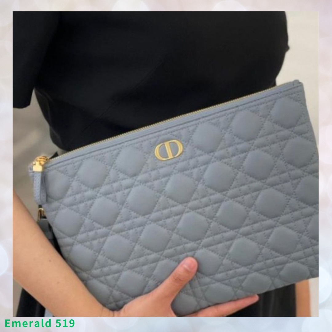 【日本未入荷！】Dior CARO ラージ デイリーポーチ ブルー