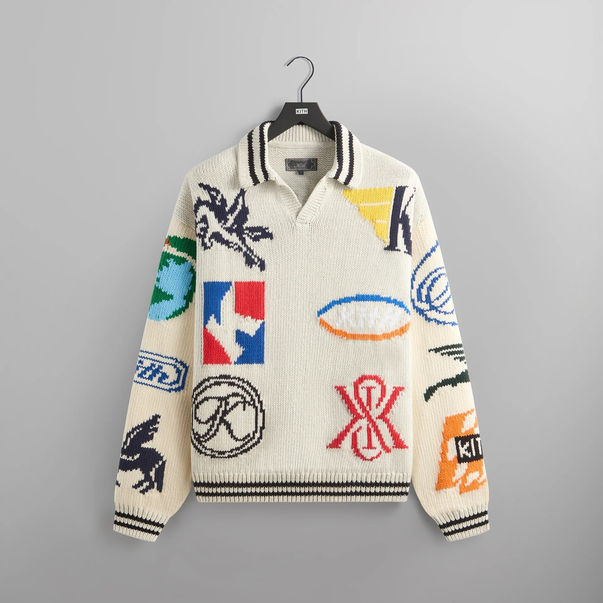【KITH NYC】Kith Julian ジャージ 半袖 コットンニット国内発送 KITH NYC ☆ あたたかな装い キス ネルソン ラグビー セーター