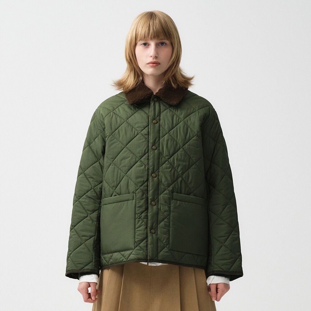 ダウンジャケット・コート Marithe + Francois Girbaud QUILTING JACKET khaki