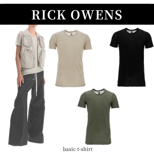 SS25 RICK OWENS◆ベーシックTシャツ 各3色