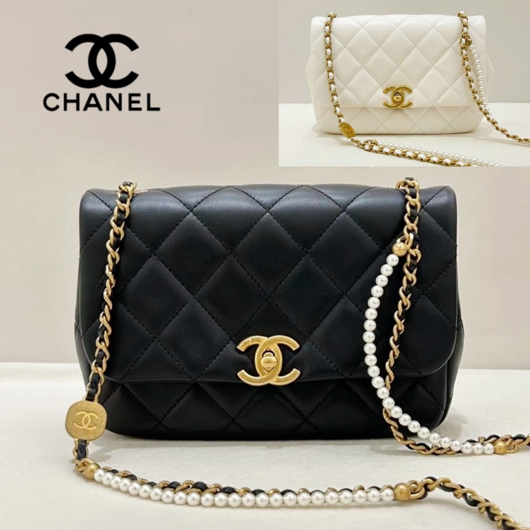 【可愛いフォルムに上品なブルー♡】CHANEL フラップバッグ 人気/フォルムが可愛い】CHANEL｜マトラッセ ショルダーバッグ