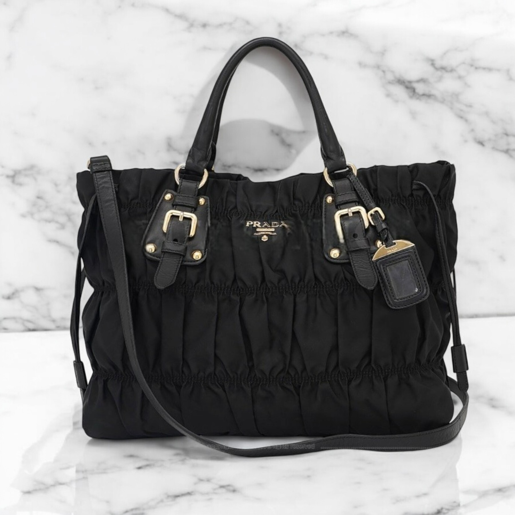 《PRADA》ポコノ ゴーフル トートバッグ 中古