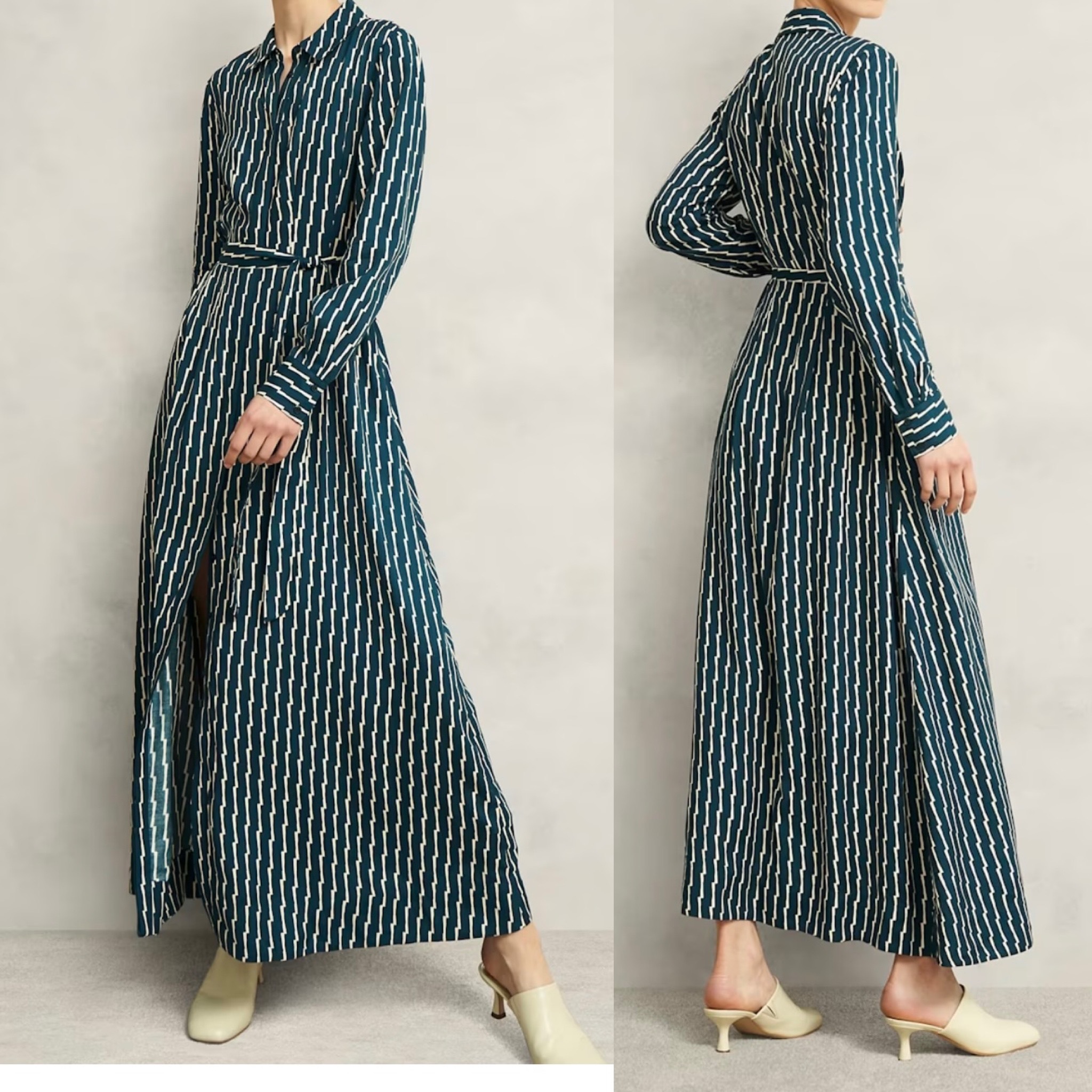 英国発【Hobbs London】Serpentineシャツワンピース