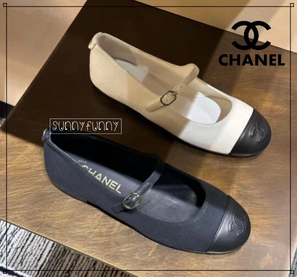 《25P★》CHANEL メリージェーン ココマーク コットン