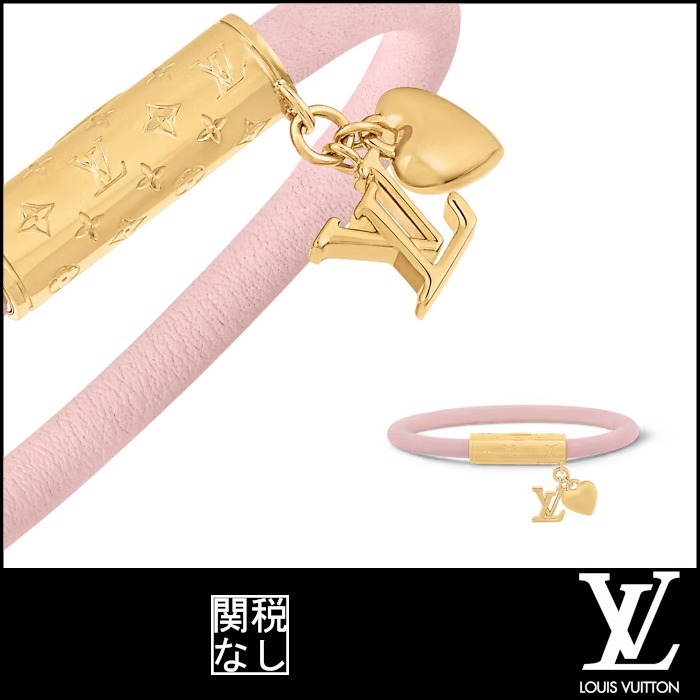 【ルイヴィトン】 ブレスレット・LV プッシュ ハート