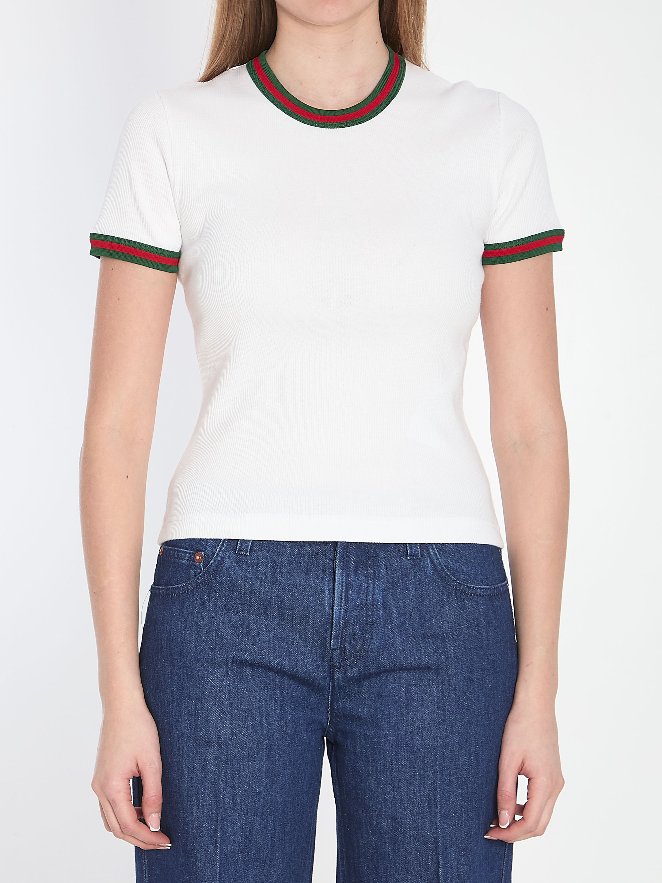 Tシャツ・カットソー GUCCI Web t-shirt
