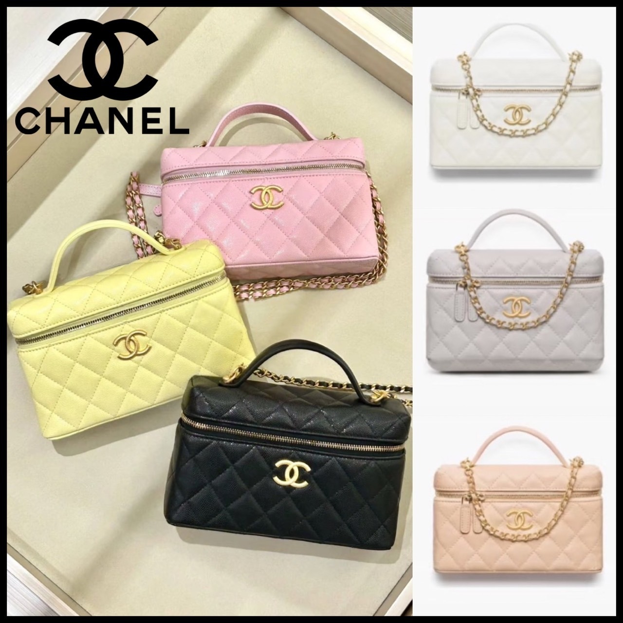 25P限定ロゴ♪【CHANEL】バニティ チェーンショルダーバッグ