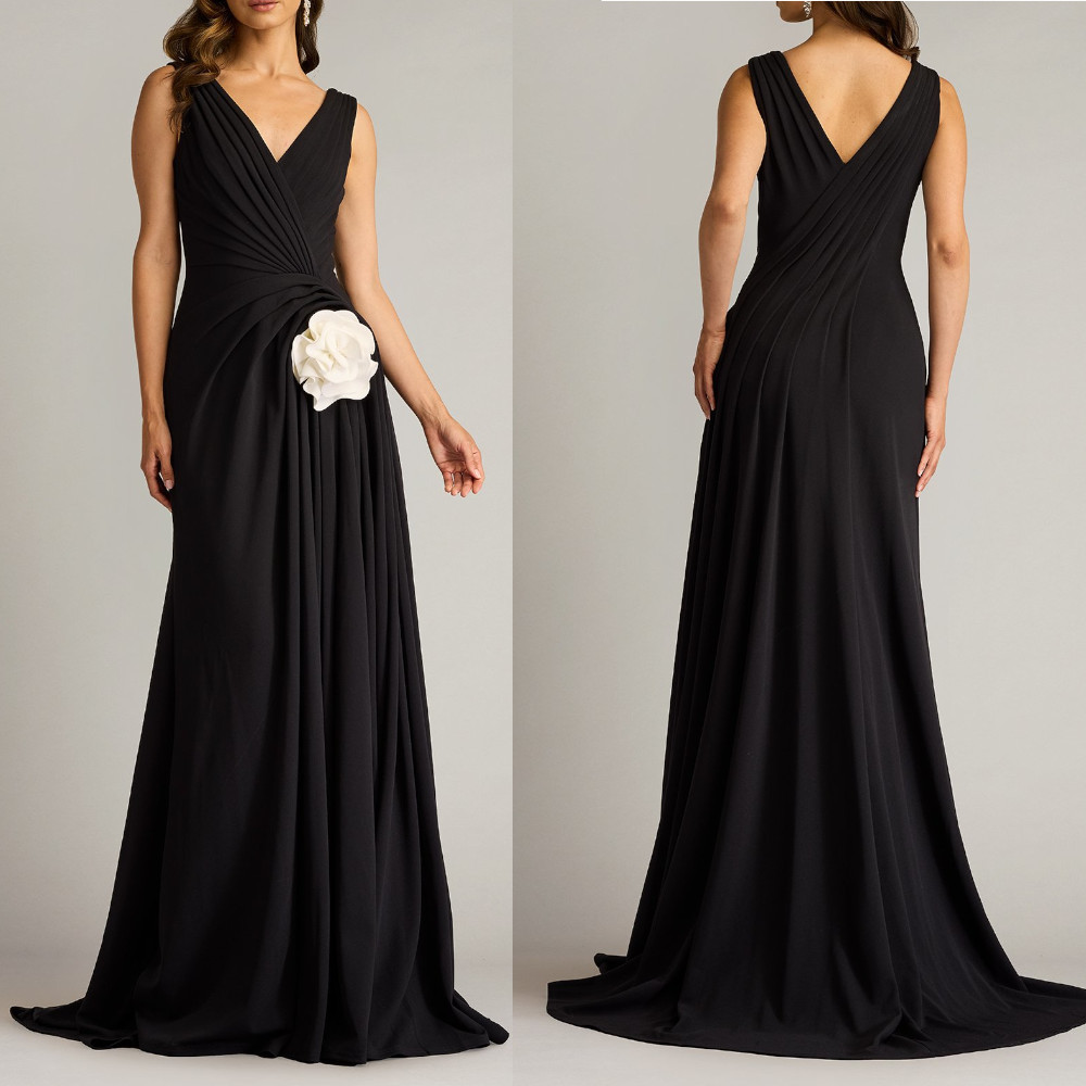 TADASHI SHOJI タダシ ショウジ ノースリーブ クレープガウン