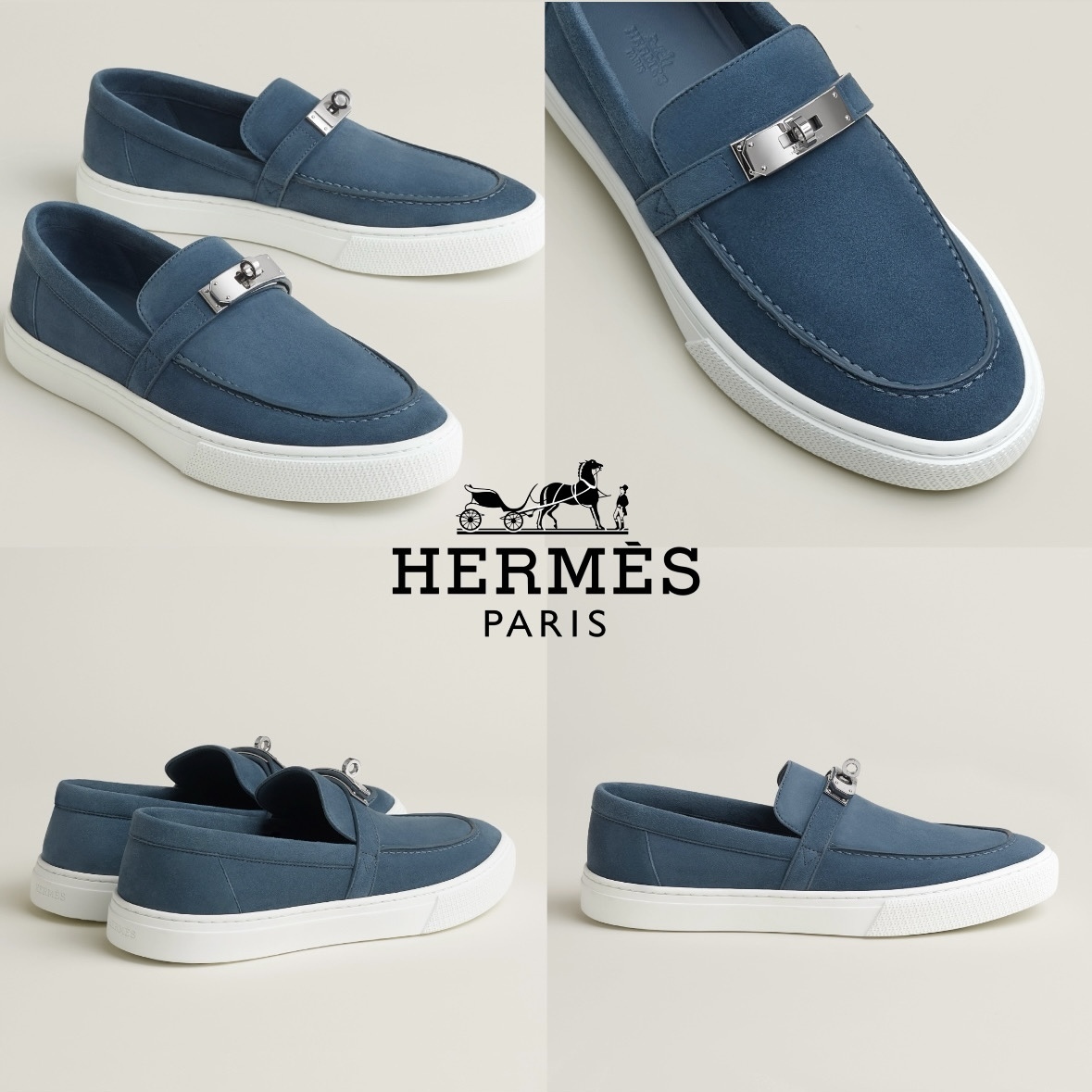 ☆人気モデル☆【HERMES】モカシンテイスト☆スニーカー“GAME”