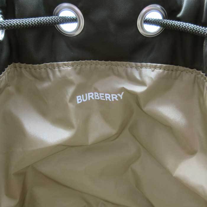 ロゴプリントナイロン ドローコードポーチ 巾着 BURBERRY