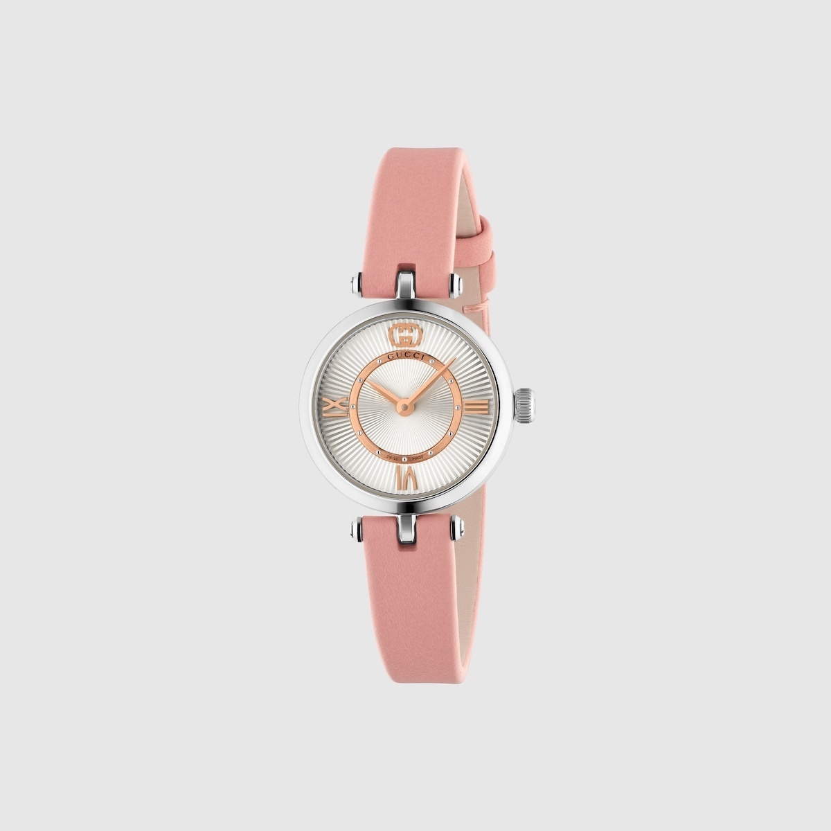 稀少 GUCCI(グッチ) Model 2000 Pink Leather Ladies Watch