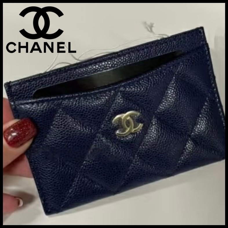 カード収納に♪【CHANEL】CCロゴ クラシックカードホルダー