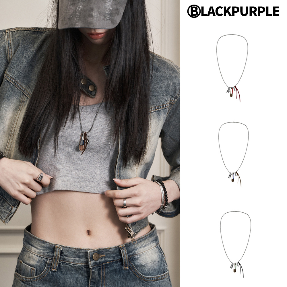 【BLACKPURPLE】25SS★ Vintage bear necklace