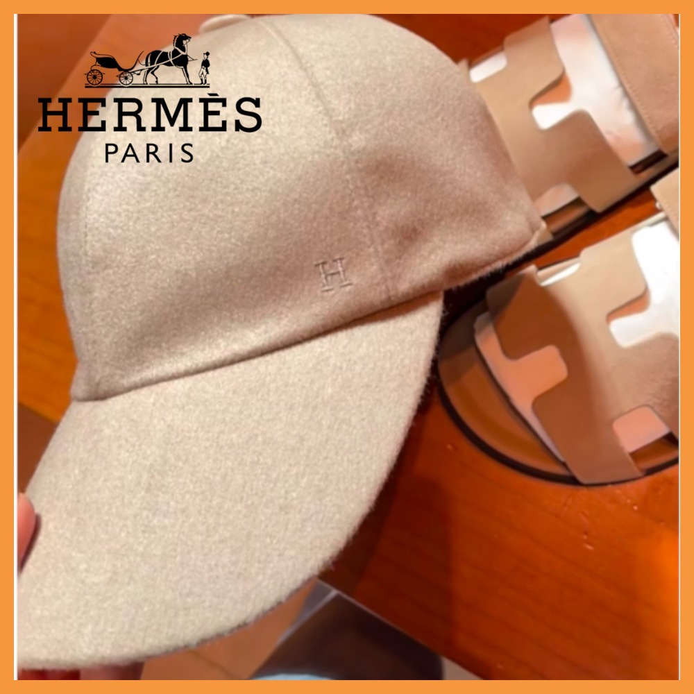 【シンプルでひとつは欲しい♡】HERMES ライリー キャップ