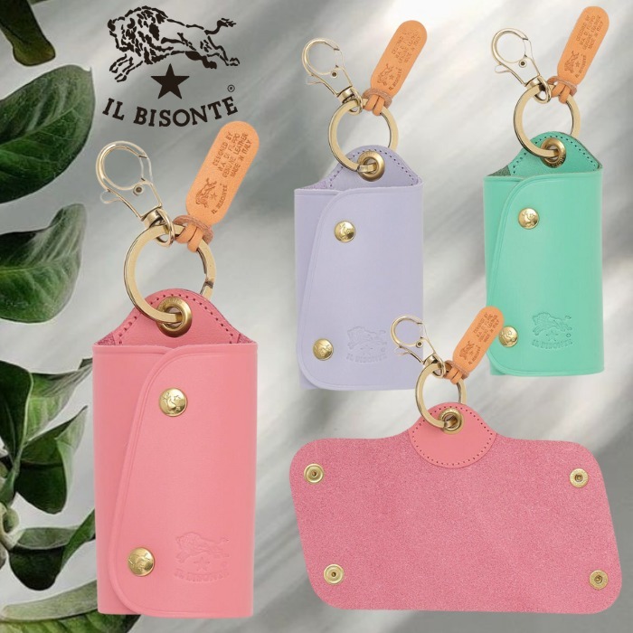 ◆国内直営◆【IL BISONTE】牛革キーケース Giftにも