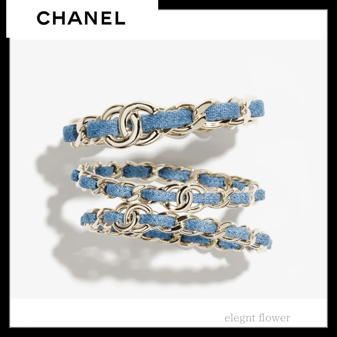 【すぐ発送可能♡】CHANEL 3連ブレスレット バングル CHANEL シャネル 3連バングル ブレスレット ブラック シャンパン