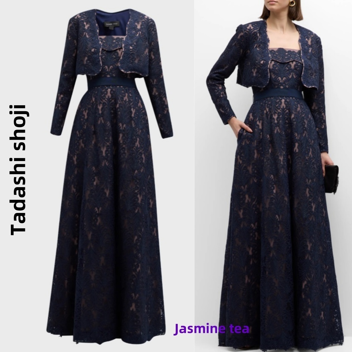 ★セール♪TADASHI SHOJI レースガウンとジャケットセット★