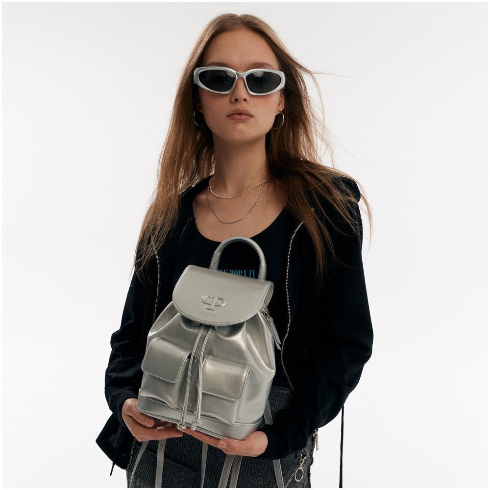 バックパック・リュック CHRISTINE PROJECT CHRISTINE MINI BACKPACK(SILVER GLASS)