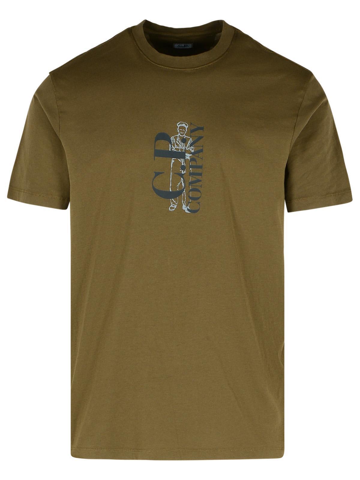 【送料&関税込】C.P. Company Green Cotton T-shirt