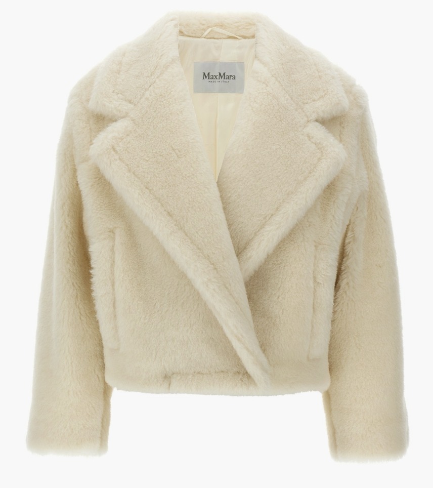 MAX MARA オッジェーリ テディベア アイコン クロップド コート