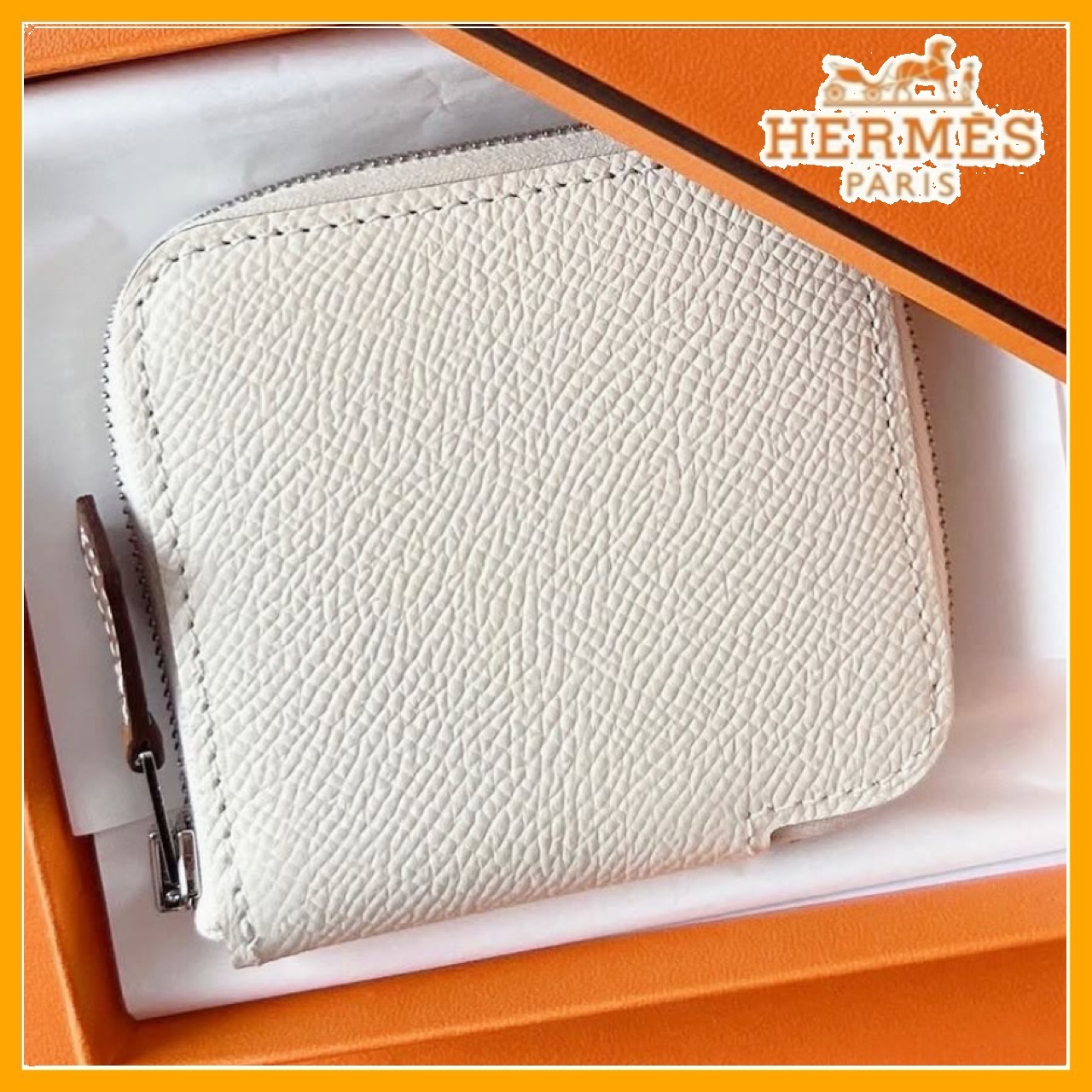 【シンプルかつ上品★】HERMES シルクイン コインケース