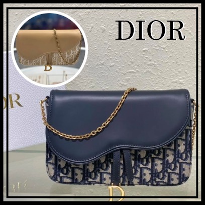 【2色★バイカラーがオシャレ】DIOR チェーンポーチ