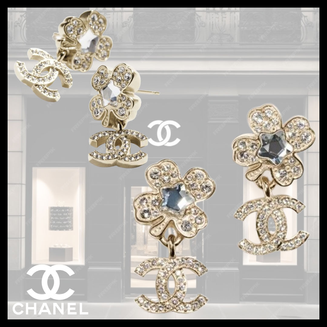 ◆25P可愛い四つ葉のクローバー◆【CHANEL 】ピアス