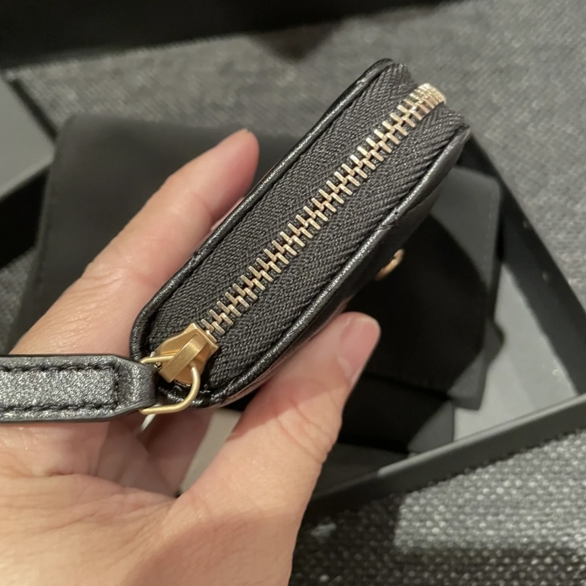大人可愛い【CHANEL】ハート CCロゴ ジップ コインパース