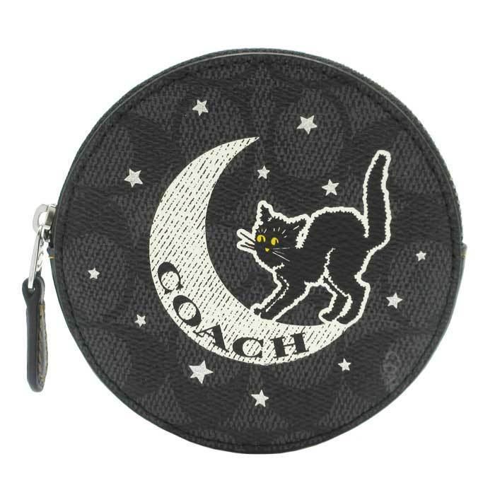 国内即発COACH ハロウィン コインケース シグネチャー ネコCX348