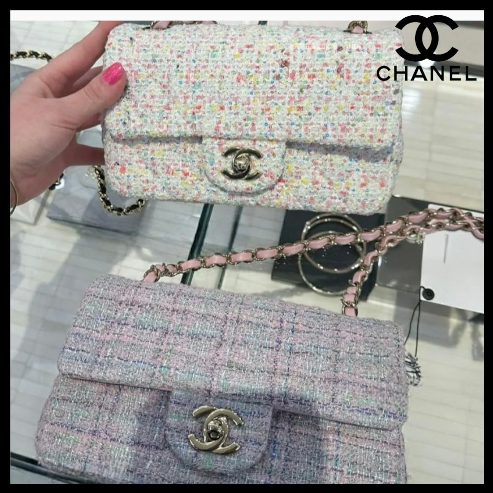【ツイードが可愛い♪】CHANEL ミニフラップバッグ