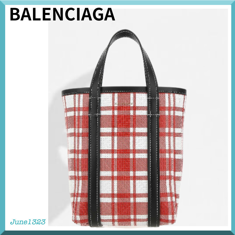 国内配送【BALENCIAGA】Barbes North-South スモール トート
