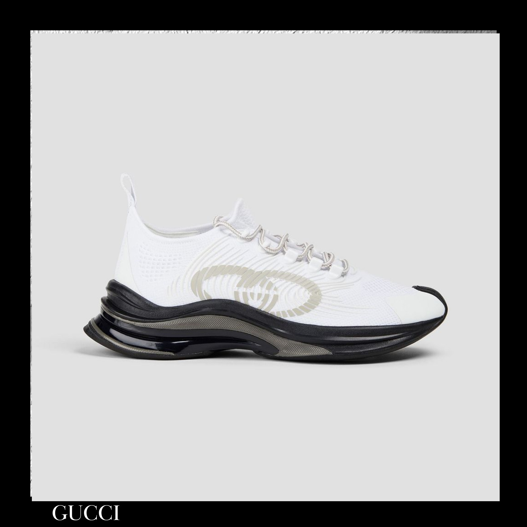 ＊送料・関税込み＊GUCCI ストレッチニットスニーカーバイカラー