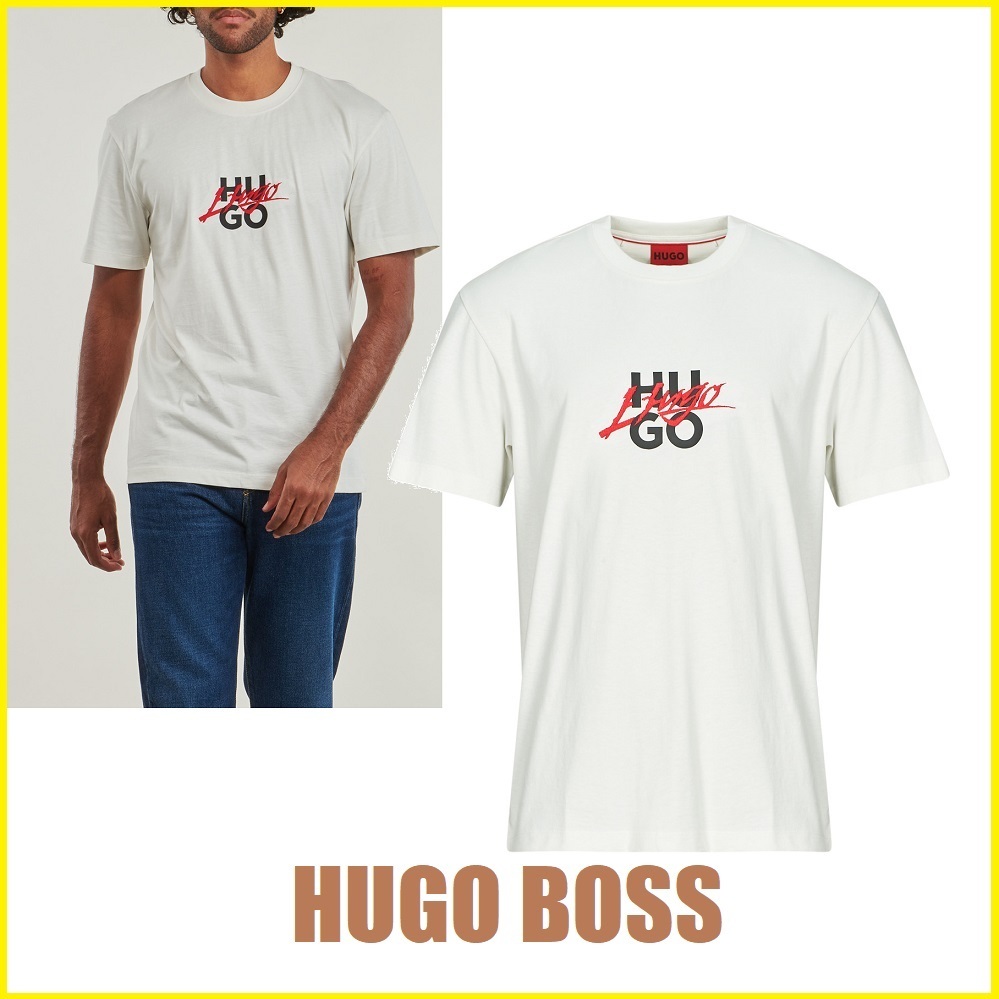 Hugo Boss★フロント 2カラーロゴ☆メンズ Tシャツ