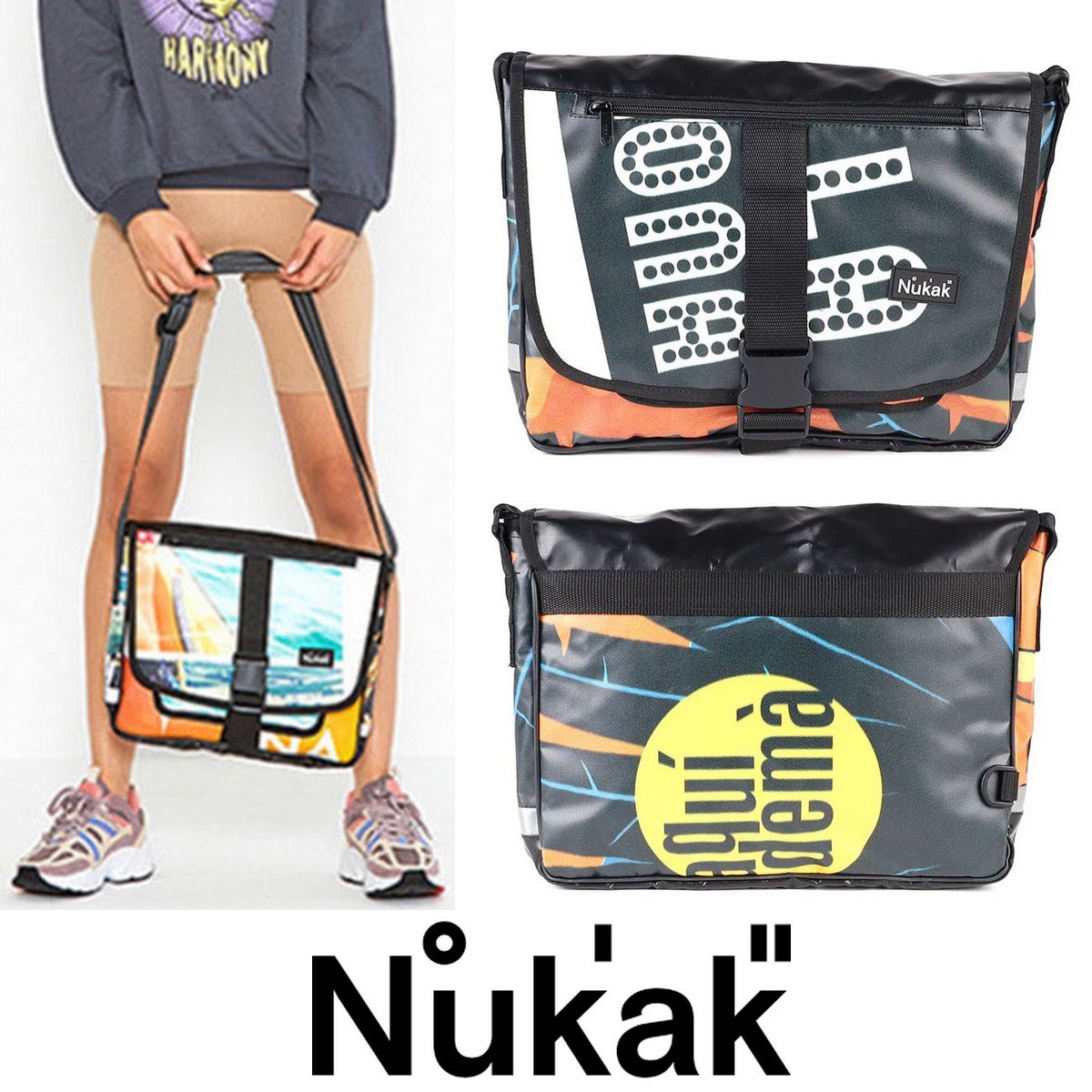 SALE◆Nukak【Frodo M】バルセロナ限定メッセンジャーバッグ◆LA