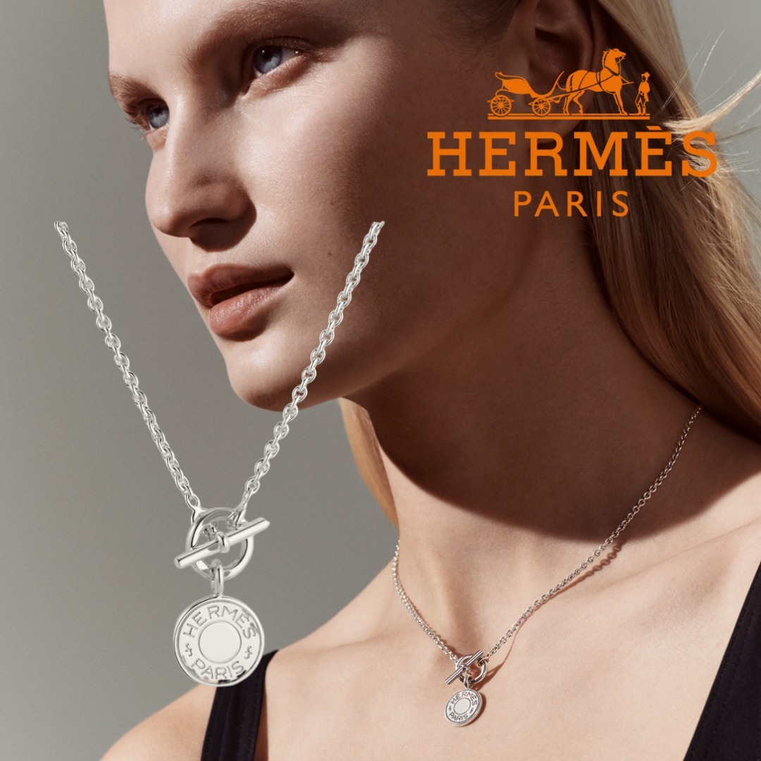 【日本未入荷♪】HERMES Ex-Libris アミュレット ペンダント