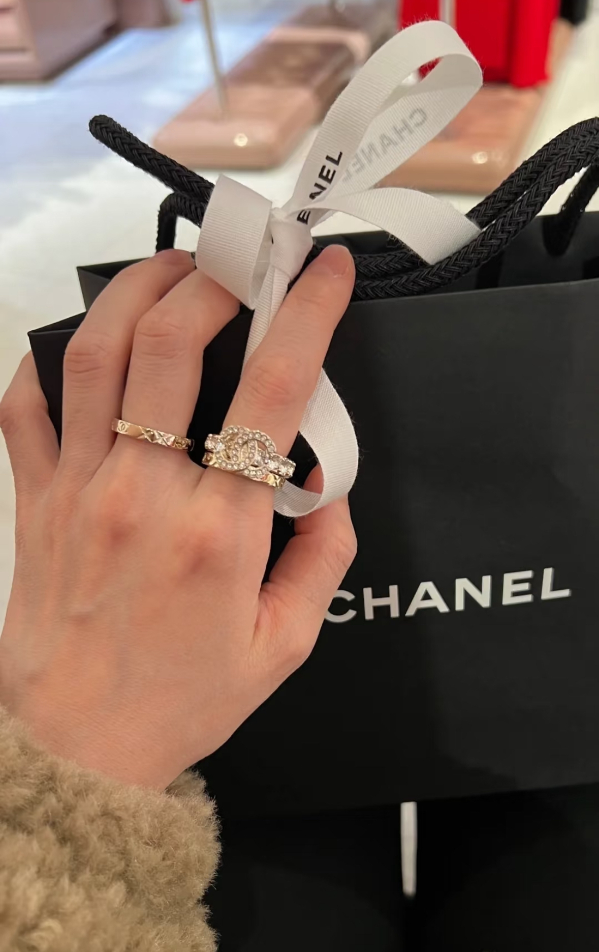 ◆手元から美しく♪◆CHANEL リング ３点セット 上品♡【CHANEL】2025年春夏プレコレクション 3連リング (CHANEL