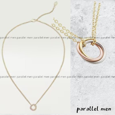 【Cartier】トリニティ3 ゴールドカラー ネックレス ミニモデル