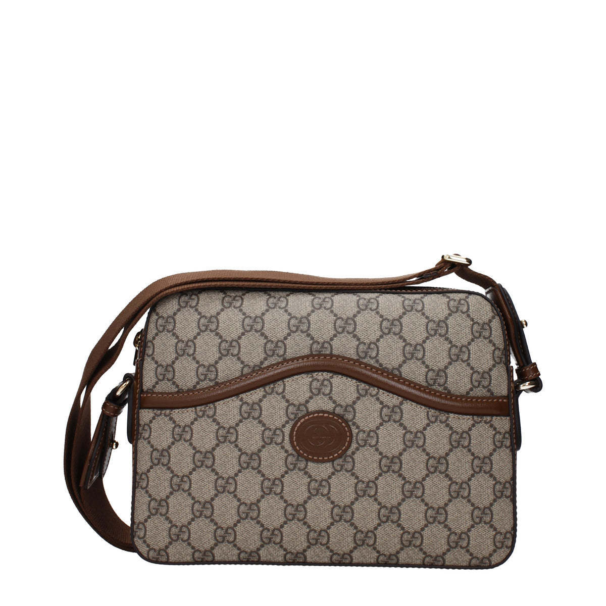 ショルダーバッグ GUCCI  Crossbody Bags Men Fabric Beige/Ebony
