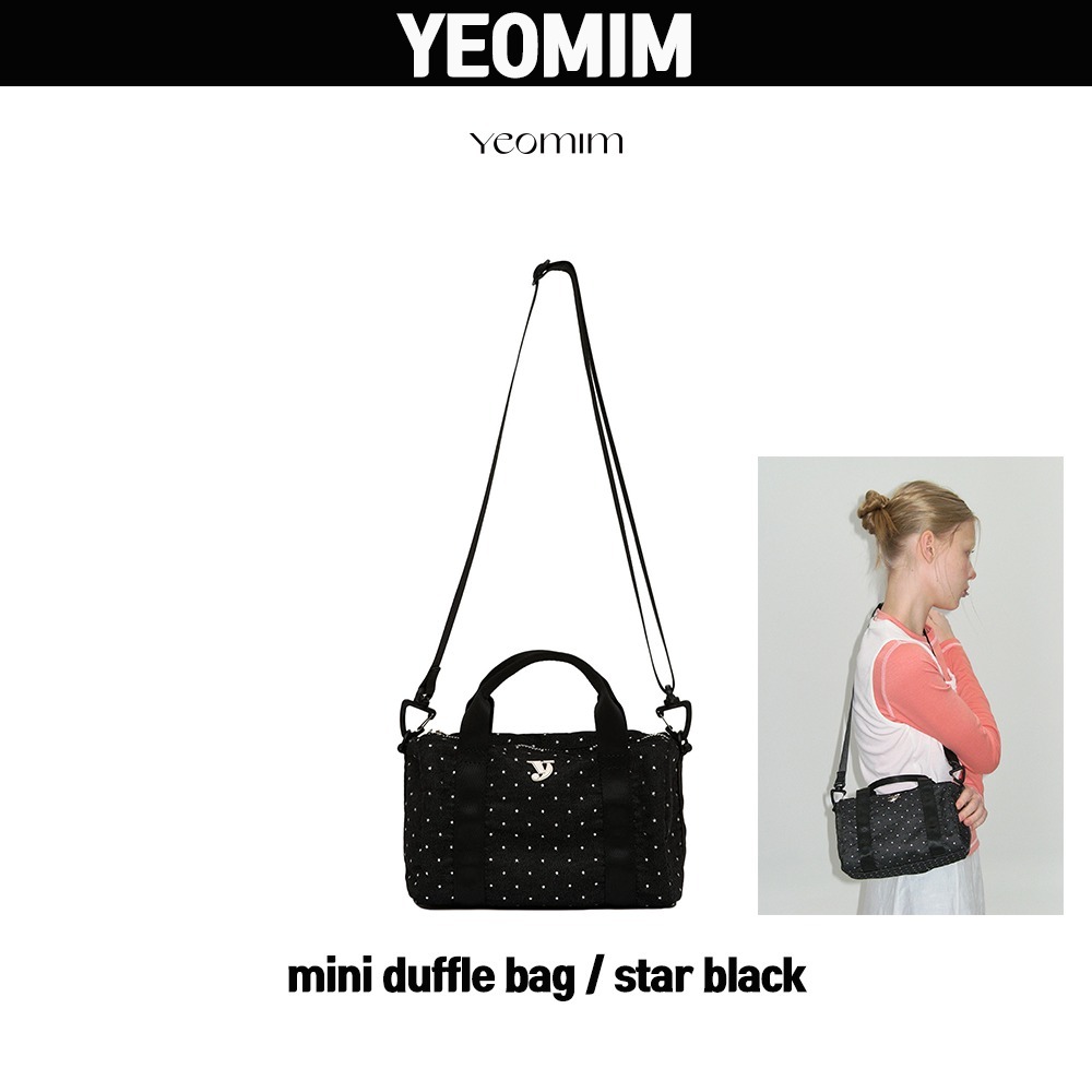 【YEOMIM】★人気★韓国★mini duffle bag★star black