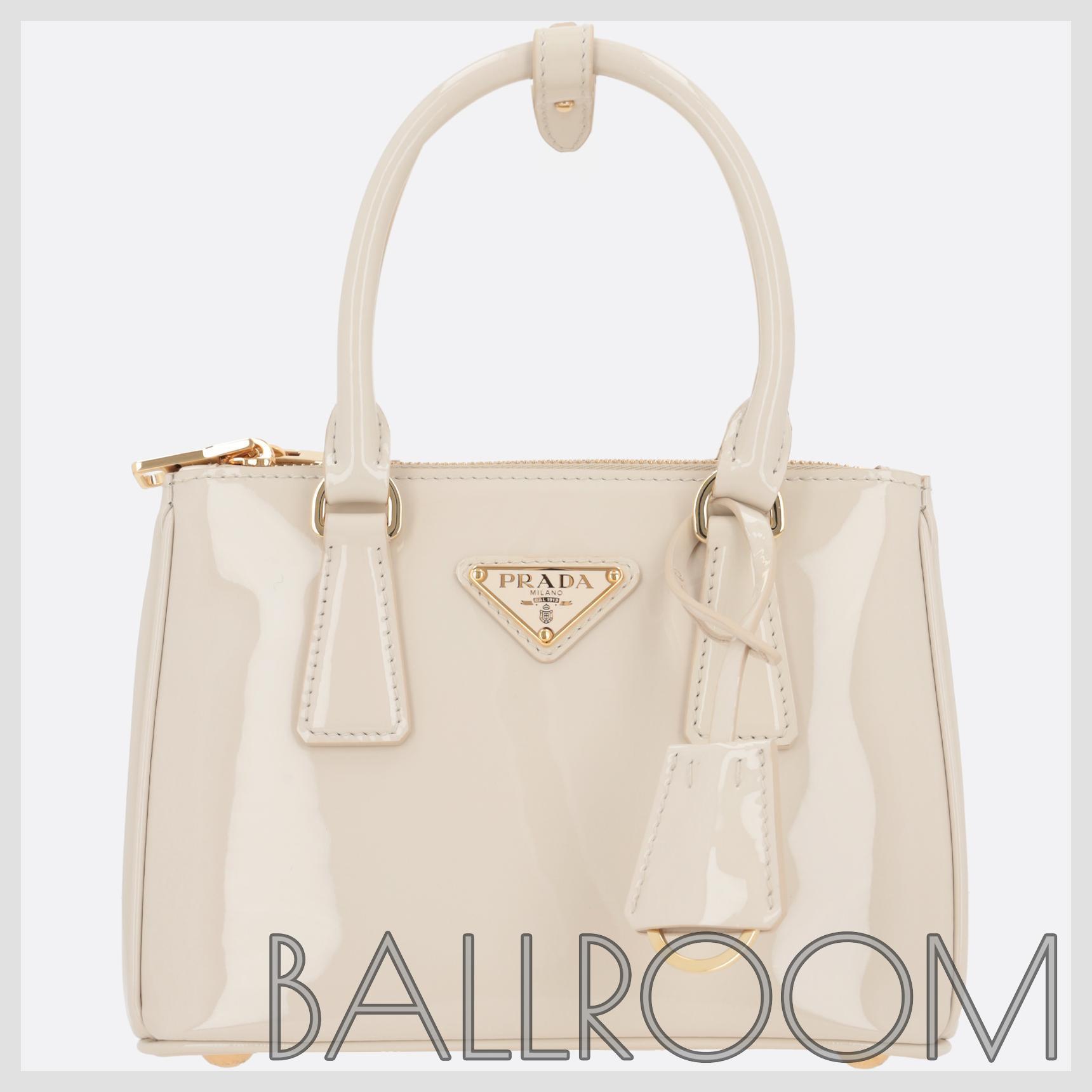 ハンドバッグ PRADA PRADA GALLERIA MINI PATENT LEATHER HANDBAG